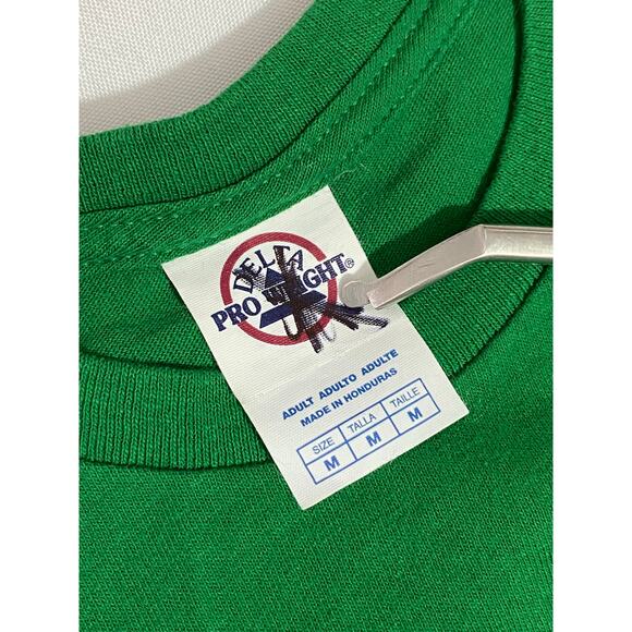 I Mustache You For A Beer T-Shirt Green M Funny Irish Shamrock St Patrick’s Day - Picture 6 of 7